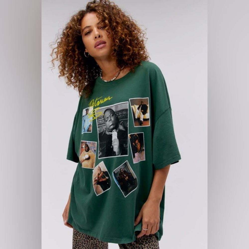 Daydreamer Green Notorious B.I..G. signature tee - OS NWOT